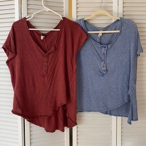2 Free People T-shirts